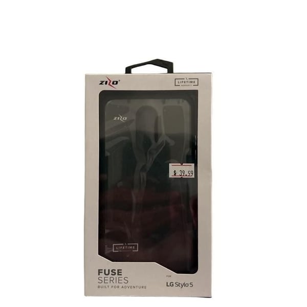 ZIZO Fuse Series Phone Case for LG Stylo 5 Black & Clear