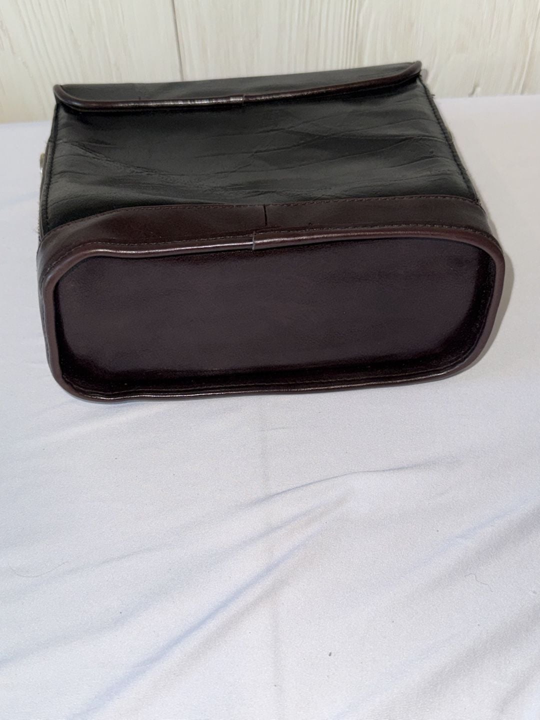 Brighton Kiana Handbag Black and Brown Croc Embossed Leather Crossbody Purse. Check description 6