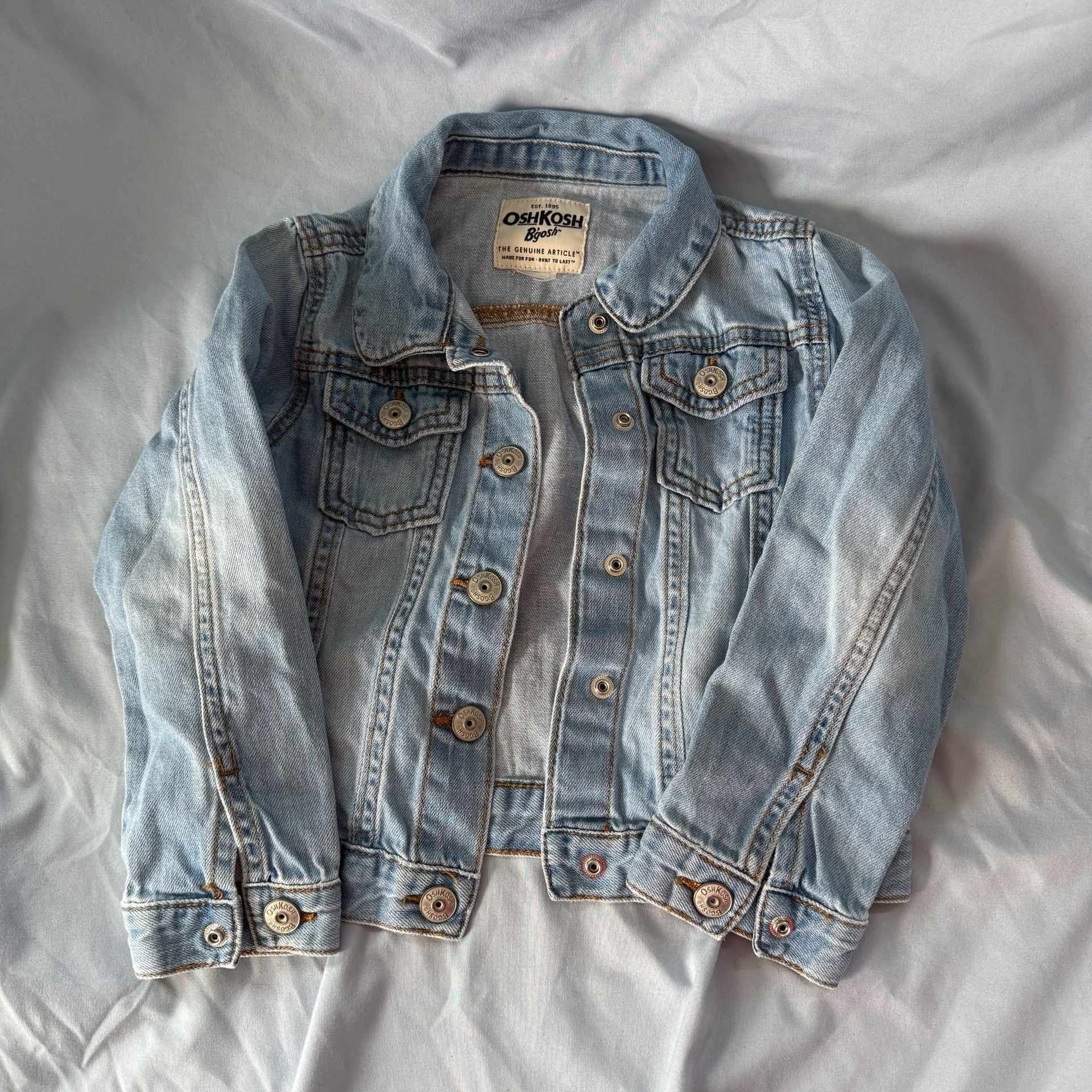 OshKosh B'gosh Light Wash Denim Jean Jacket 3