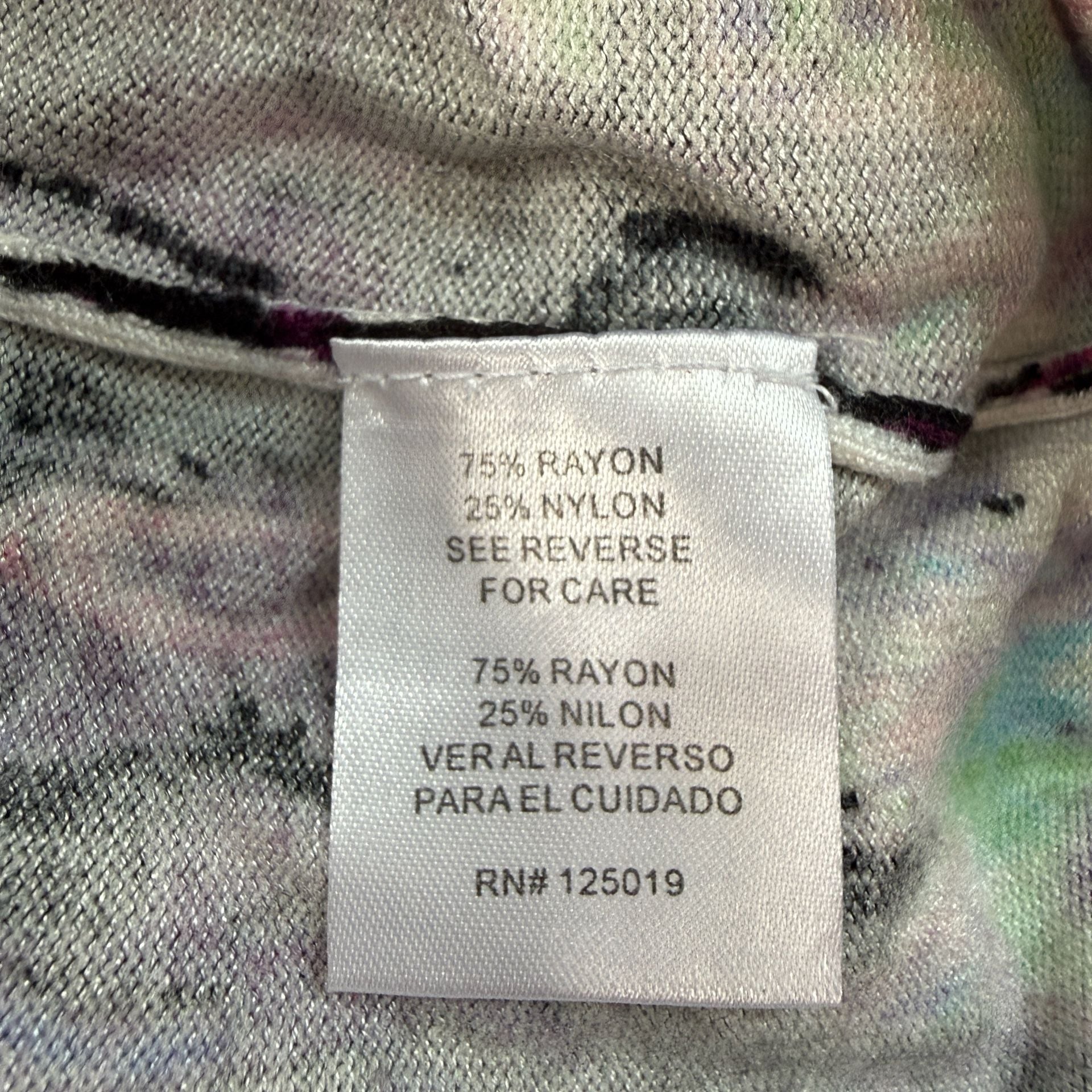 Joseph A. Multicolor Marbled Abstract Print Button-Front Cardigan Sweater Size L 6