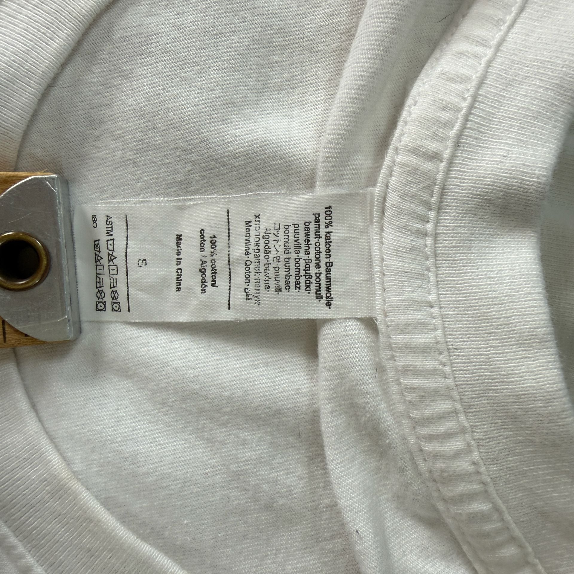 See No Evil Graphic Print Short Sleeve T-Shirt White Size S 5