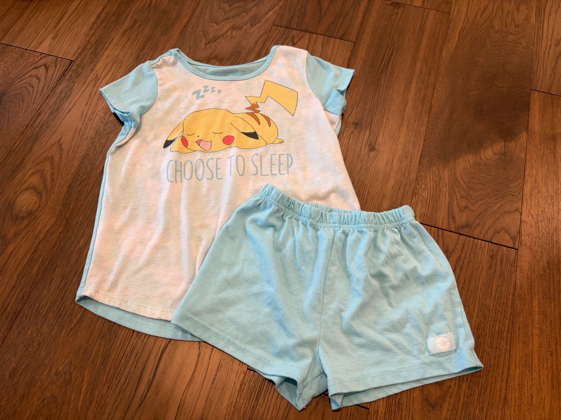 Pokemon Pikachu Choose to Sleep Girls Pajama Set Size M 8 1