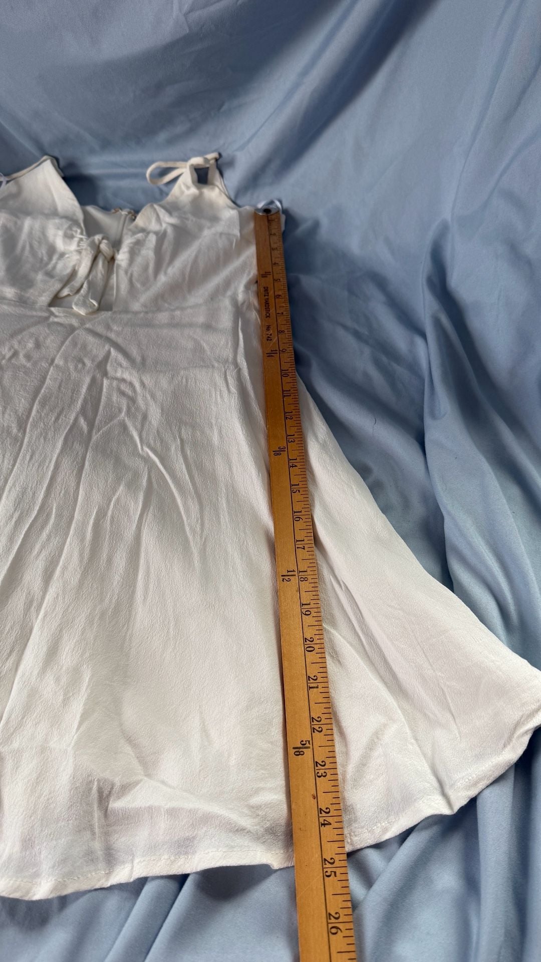 Lulus White Tie-Front Mini Dress Style D21692HL 4