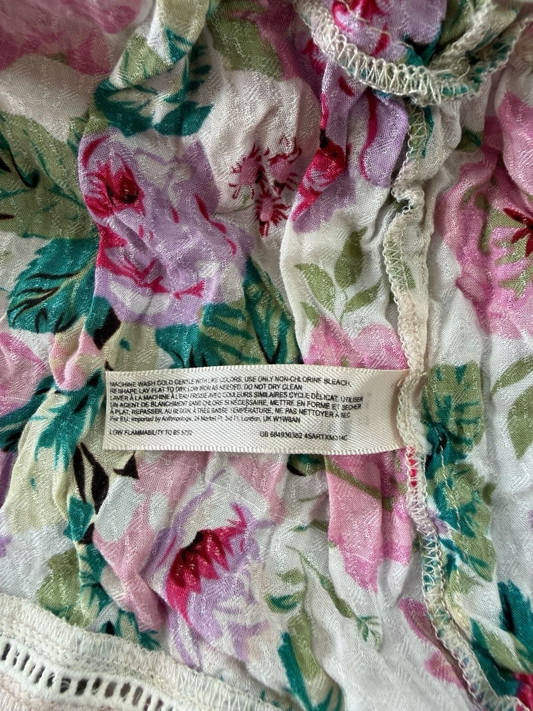 Anthropologie Eloise Lila Chemise floral dress
8
