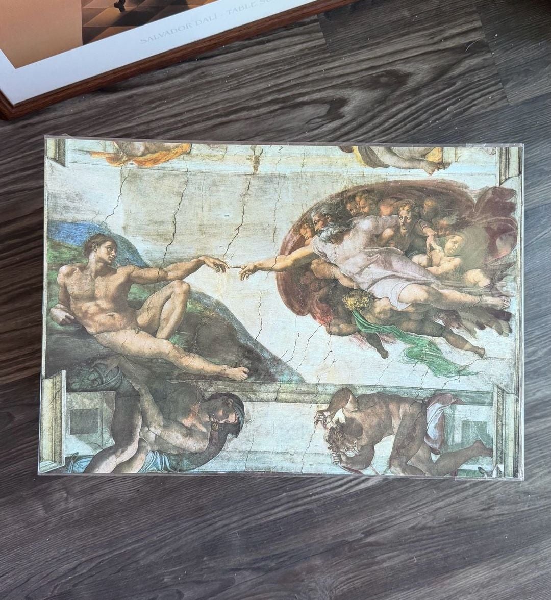 Michelangelo The Creation of Adam Sistine Chapel Art Print Poster 1