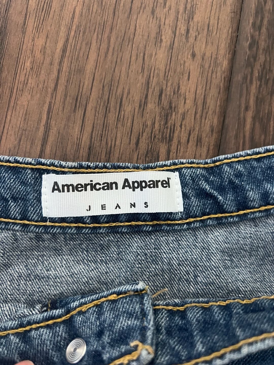 American apparel classic denim button mini... 3