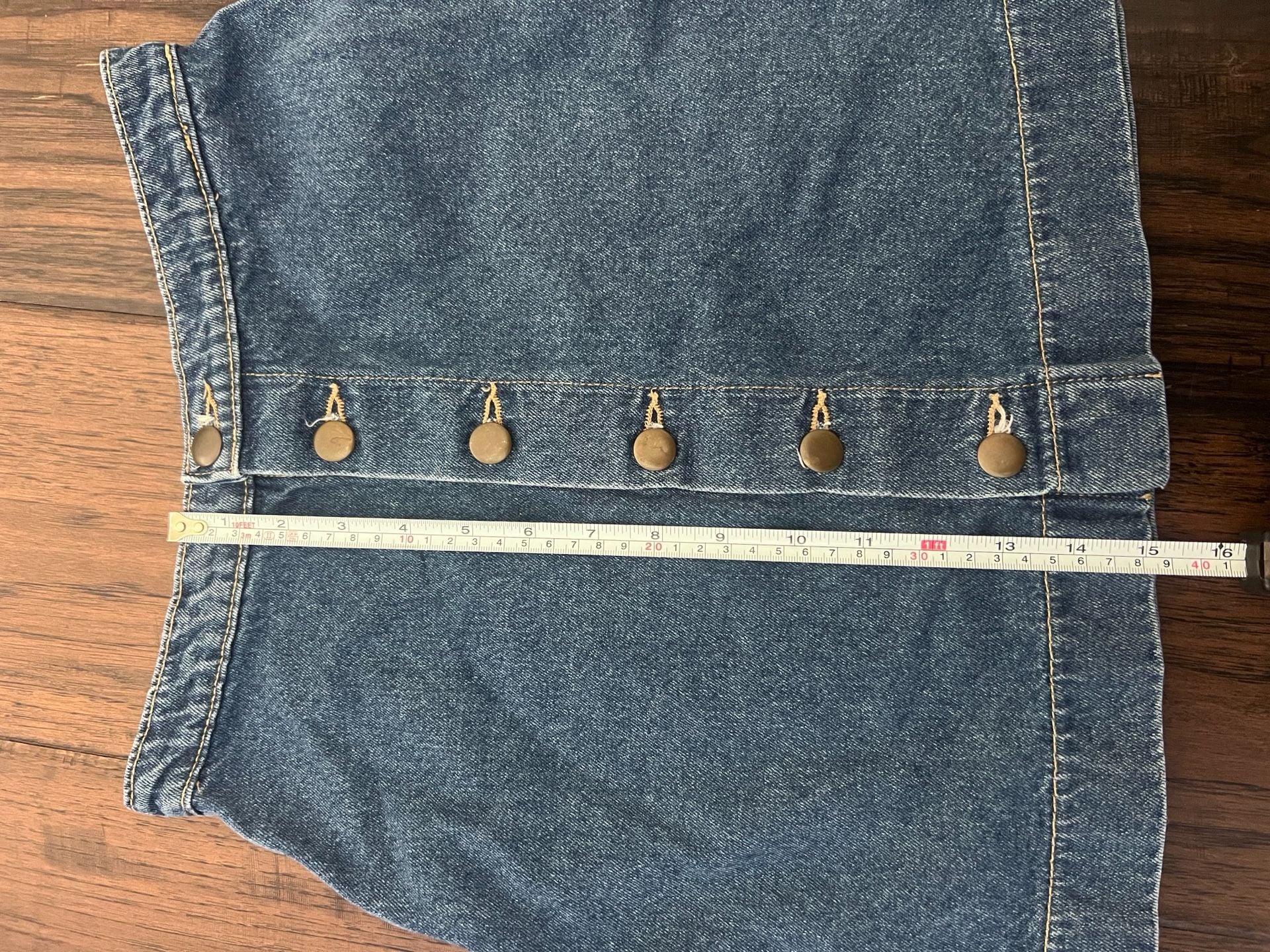 American apparel classic denim button mini... 7