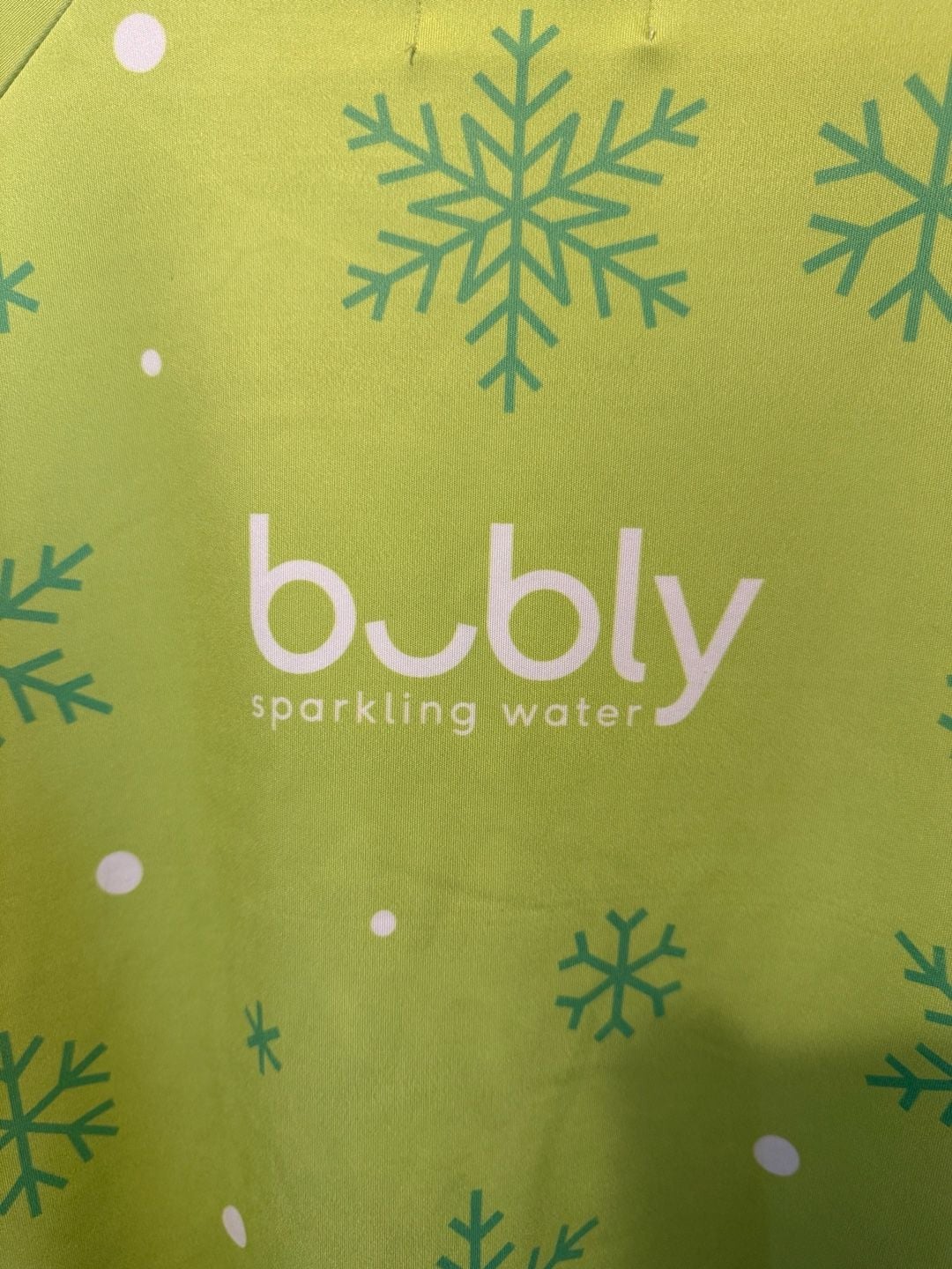 Bubly Sparkling Water Let It Fizz Snowflake Christmas Pullover Sweatshirt 6