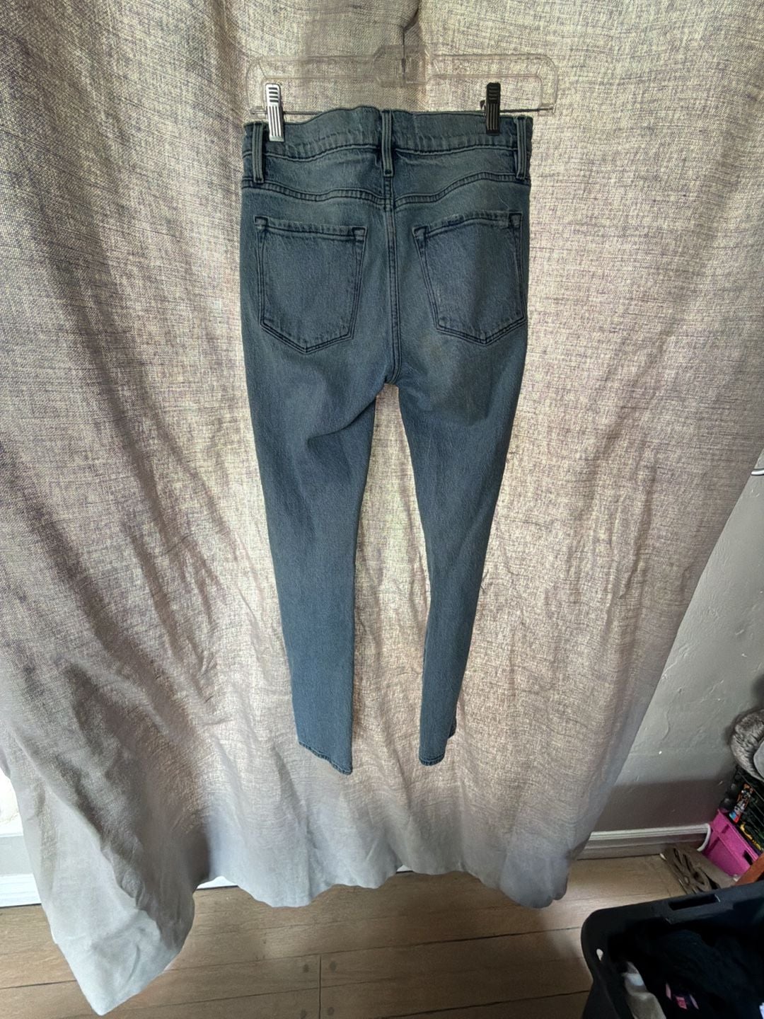 FRAME Distressed Light Wash Skinny Jeans Size 24 6