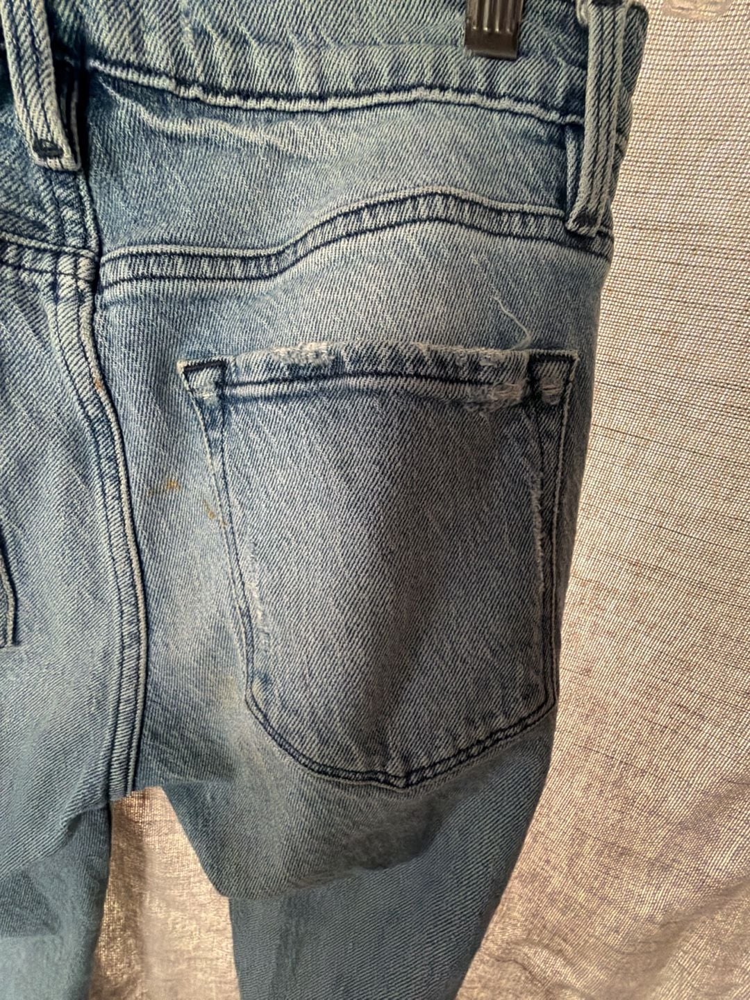 FRAME Distressed Light Wash Skinny Jeans Size 24 7