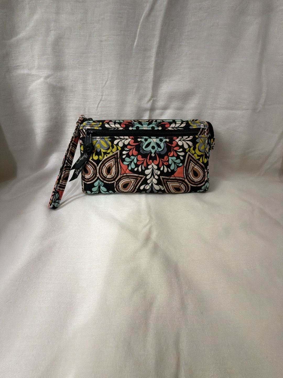 Vera Bradley Zip Wristlet Phone Wallet Sierra Paisley Clutch 2