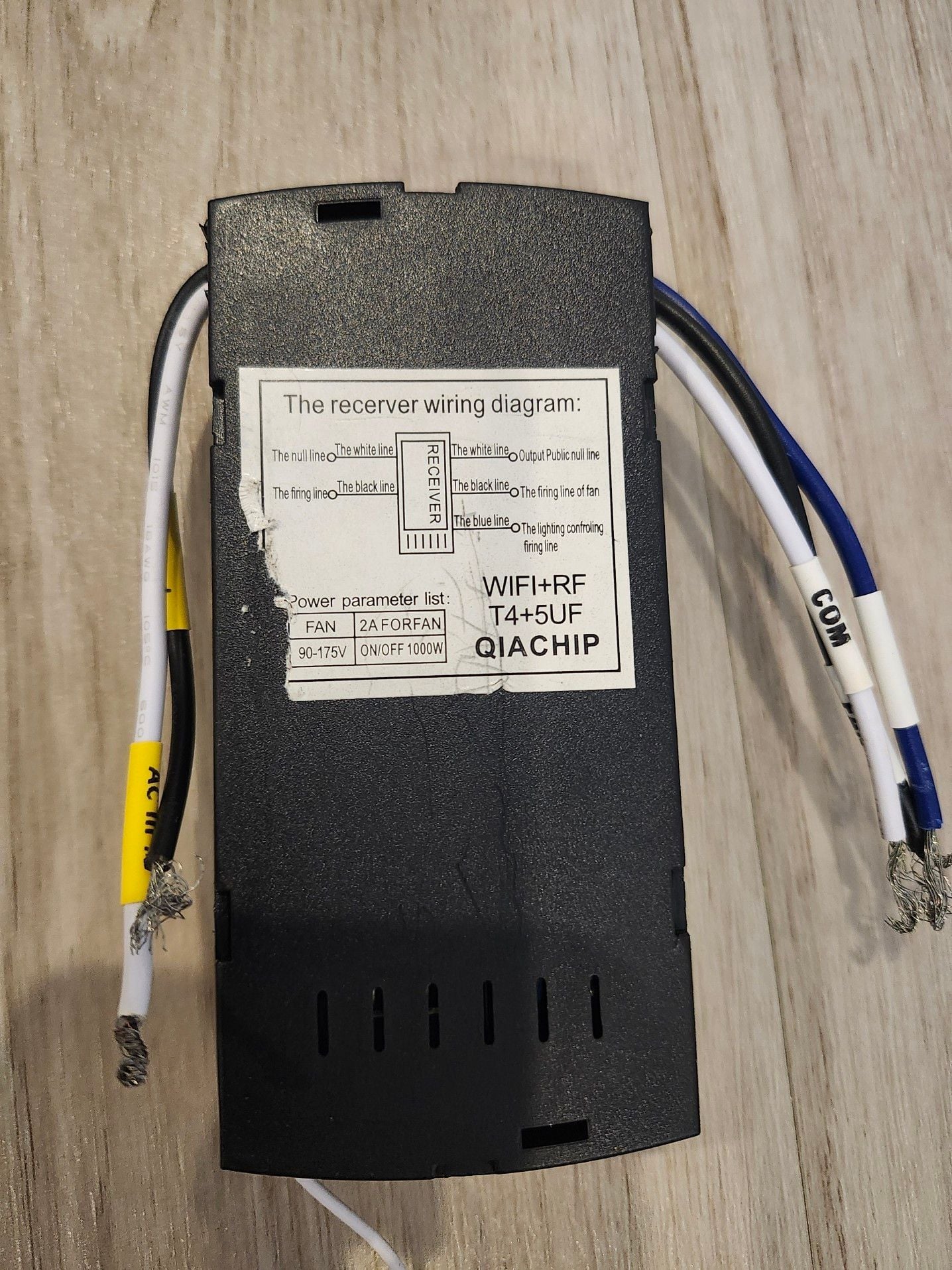 Qiachip WiFi+RF Universal Smart Ceiling Fan Controller 3
