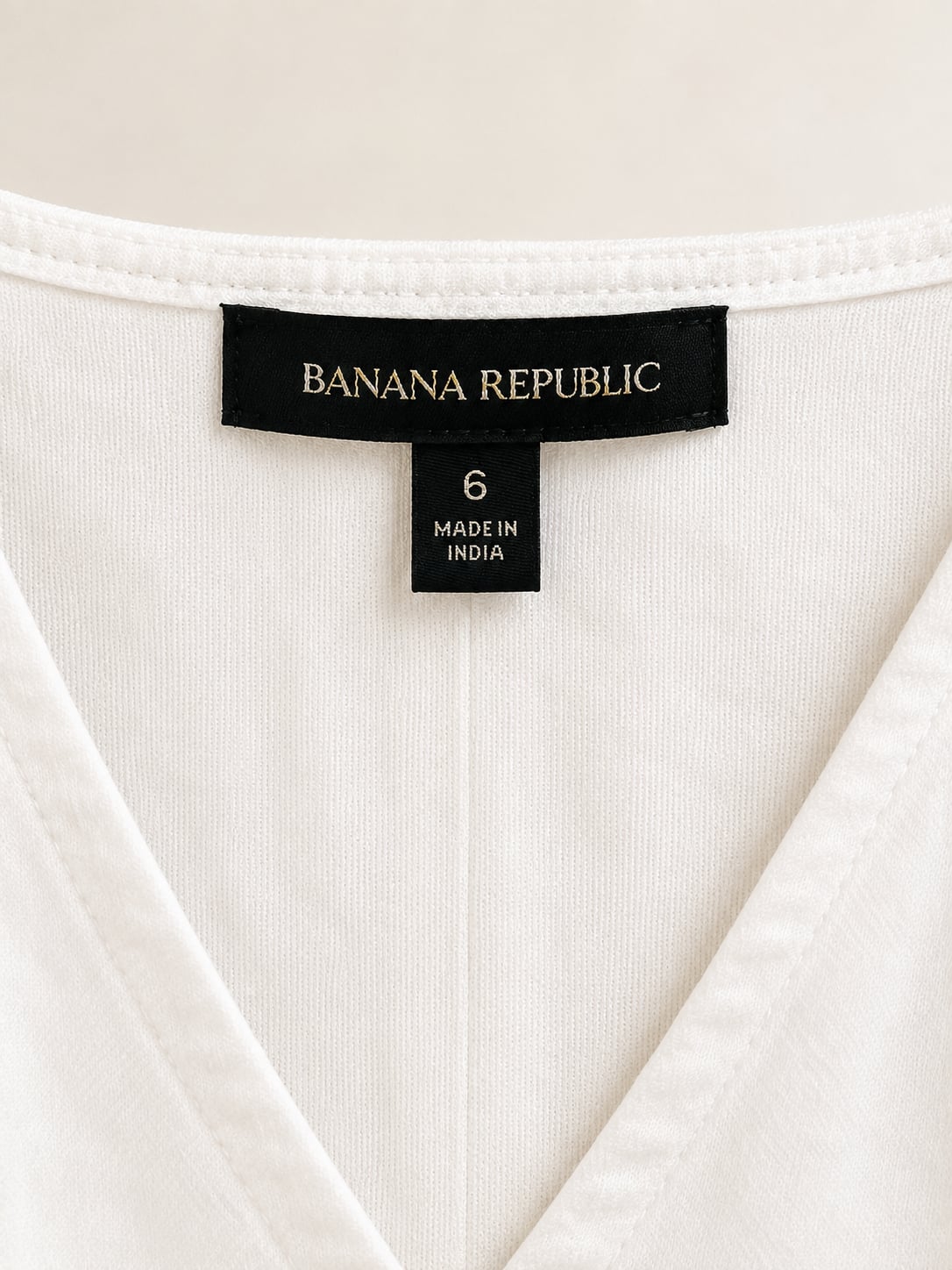 Banana Republic White V-Neck Sleeveless Denim Dress Size 6 4