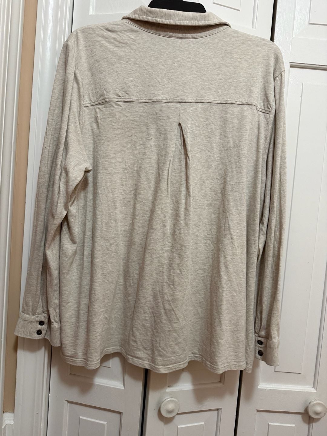 J.Jill Cotton Tencel Modal Long Sleeve Button Down Shirt Size XL 5
