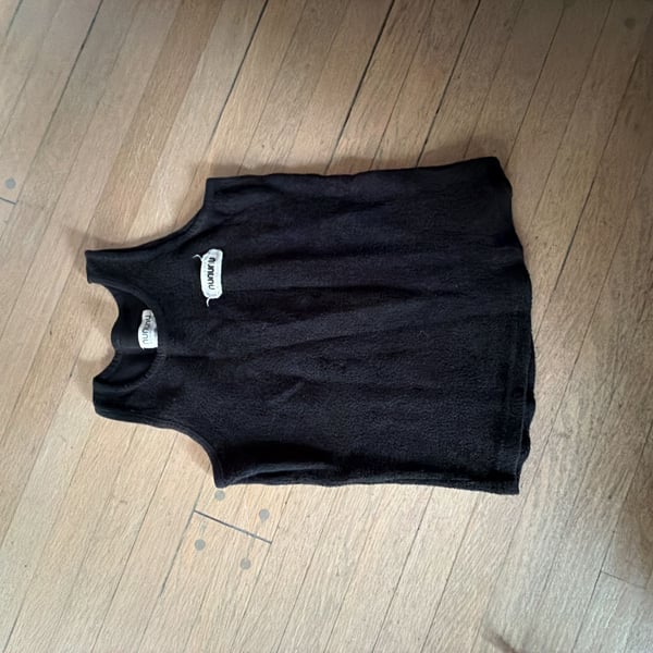 Nununu Black Terry Cloth Tank Top Size 8-9
