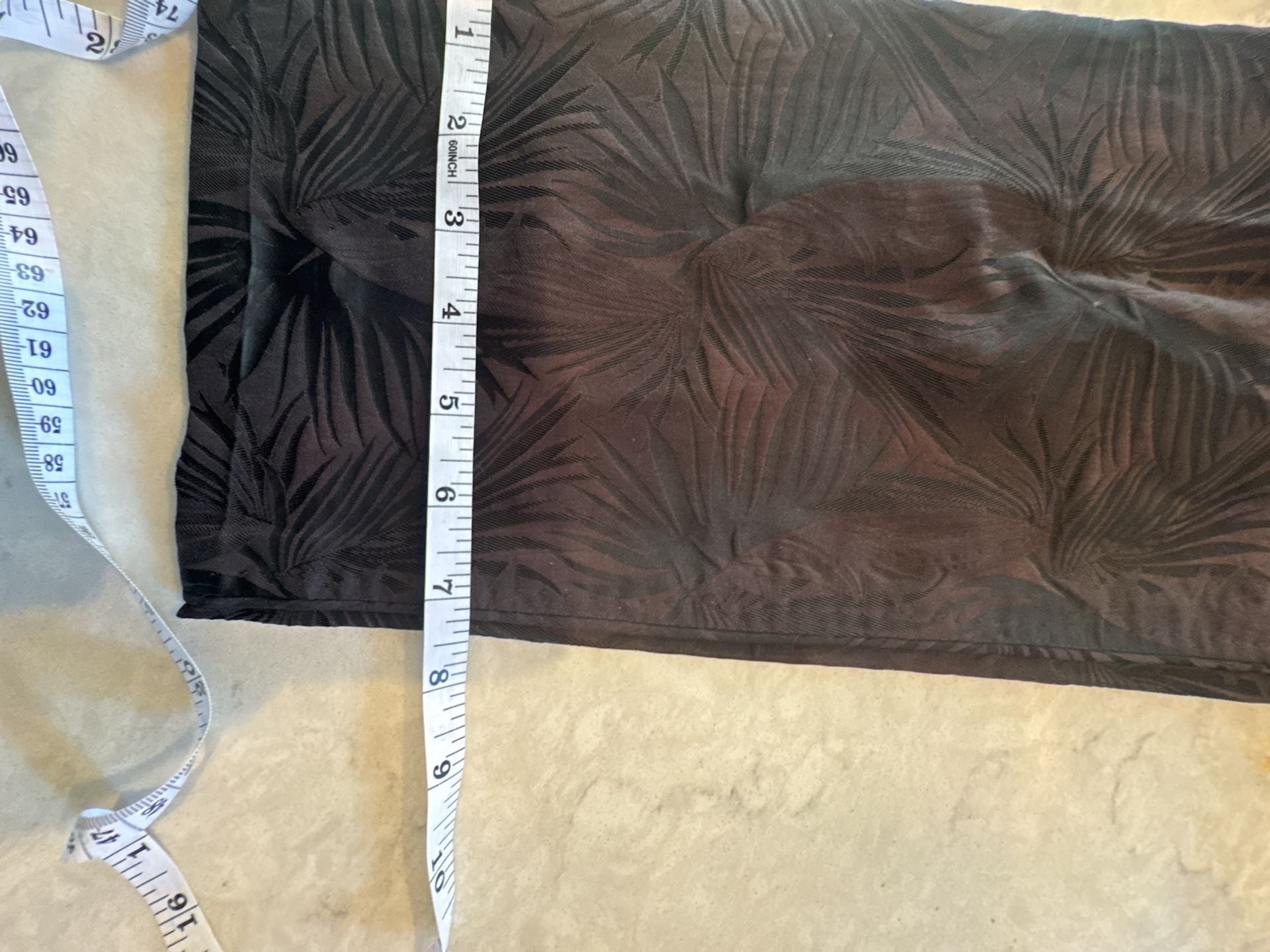 Max Mara Black Palm Leaf Jacquard Trousers Pants Size US 8 7