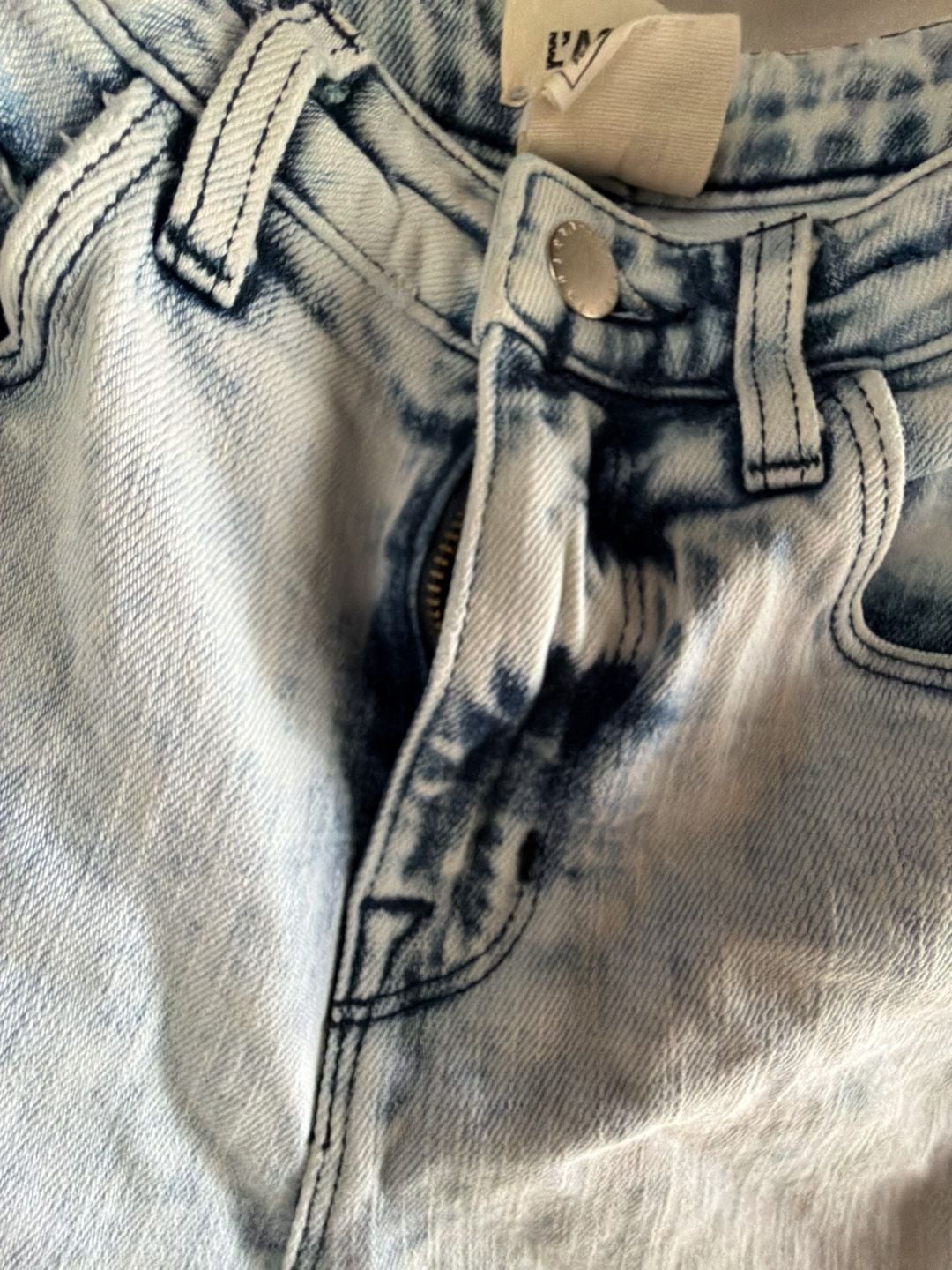L'Agence High Line High Rise Skinny Distressed Acid Wash Jeans Size 24 8