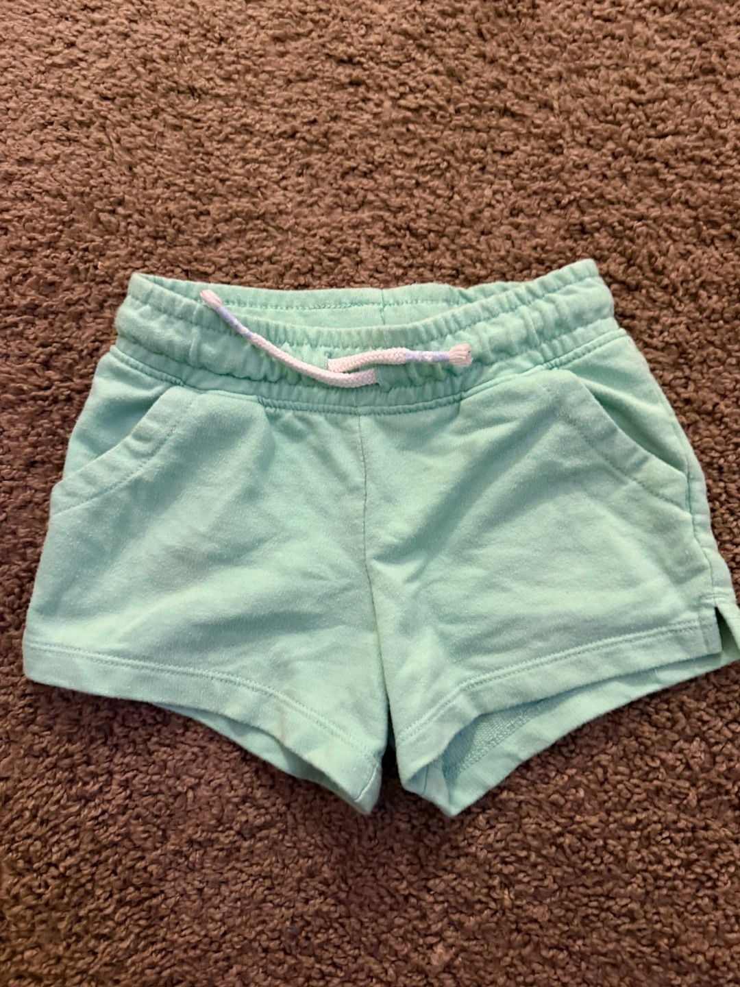 Cat & Jack Green French Terry Pull-On Shorts Size 5T 2