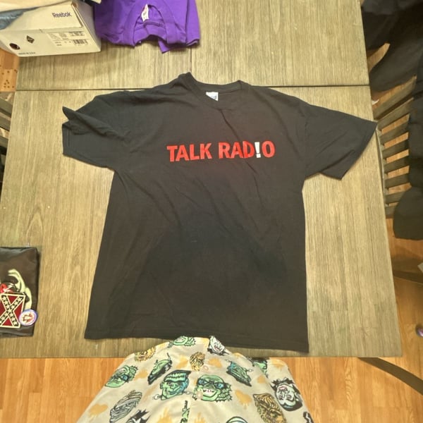 Gildan Talk Radio Movie Fan T-Shirt Black Size L