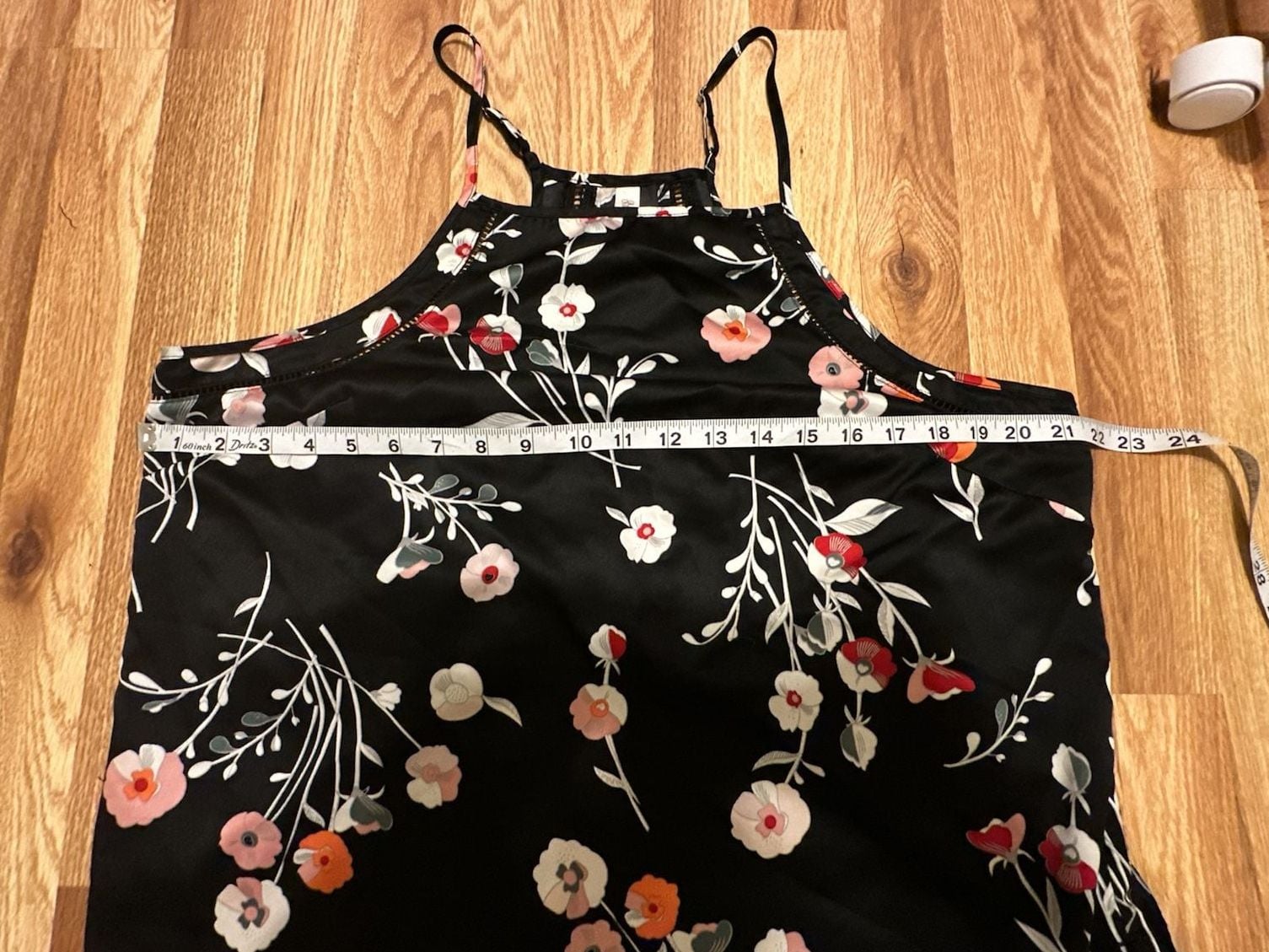 Gilligan & O'Malley Black Floral Silky Satin Lounge PJ Sleep Set XL 8