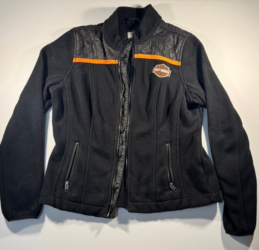 Harley-Davidson Women's Miss Enthusiast Full Zip Fleece Jacket No zipper 2