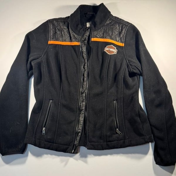Harley-Davidson Women's Miss Enthusiast Full Zip Fleece Jacket No zipper