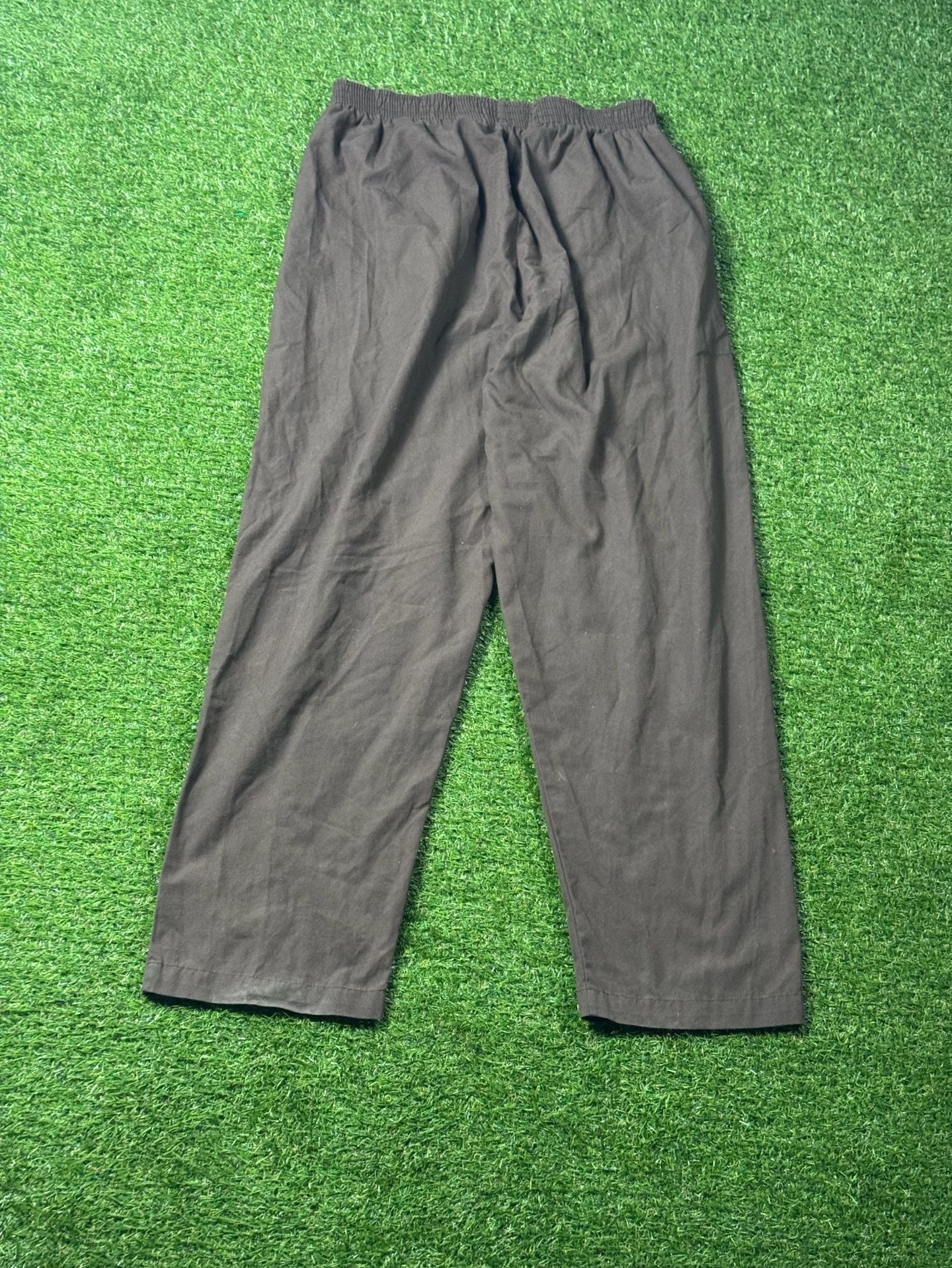 Landau Medical Scrubs Pull-On Pants Brown Elastic Waist 3