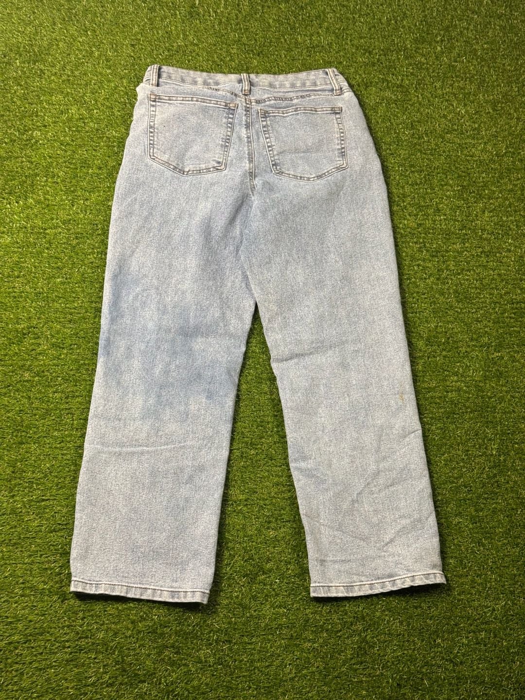 No Boundaries Light Wash High Rise Baggy Jeans Size 10 3