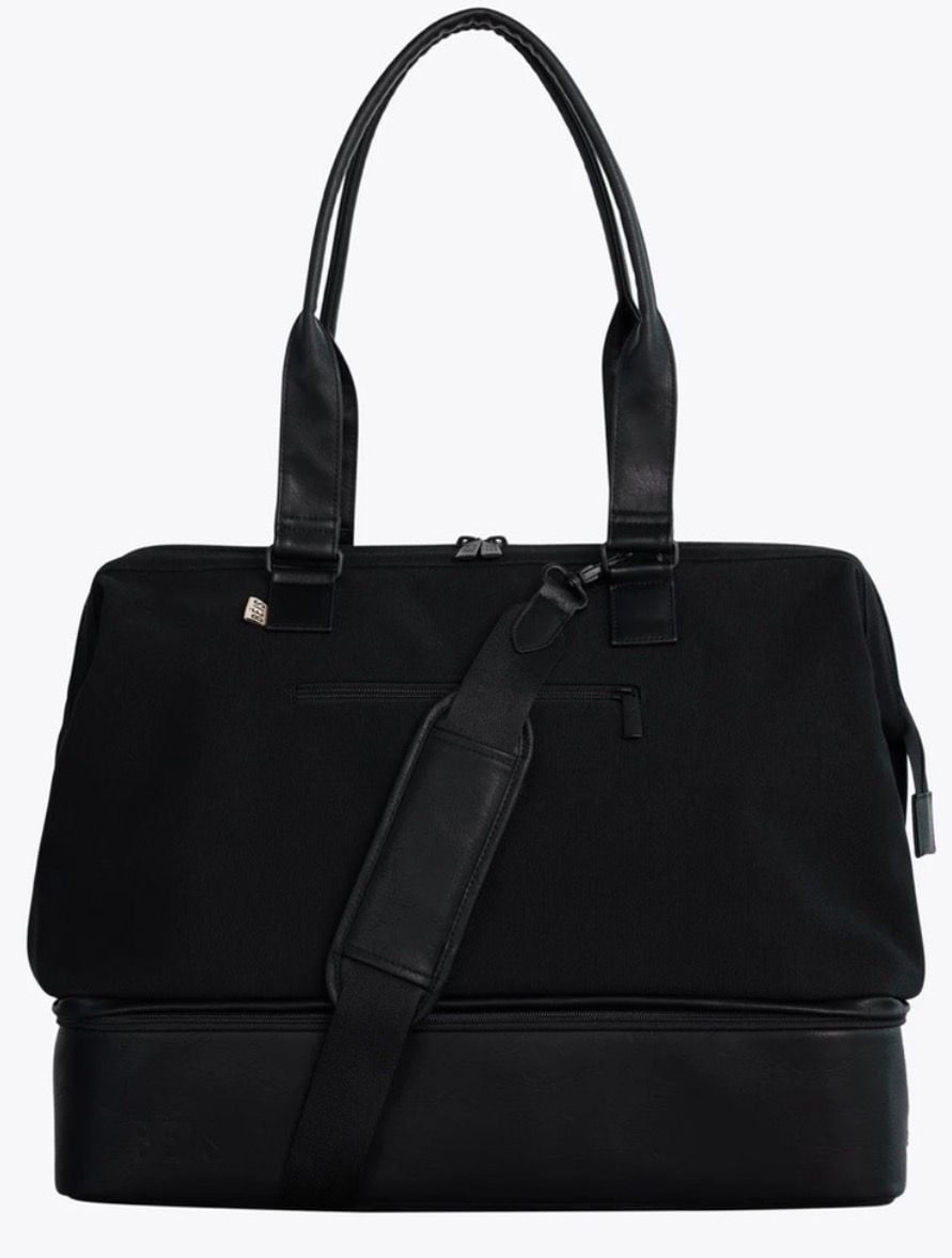 BÉIS The Classic Weekender Duffel Bag Black NWT New With Tags Travel 4