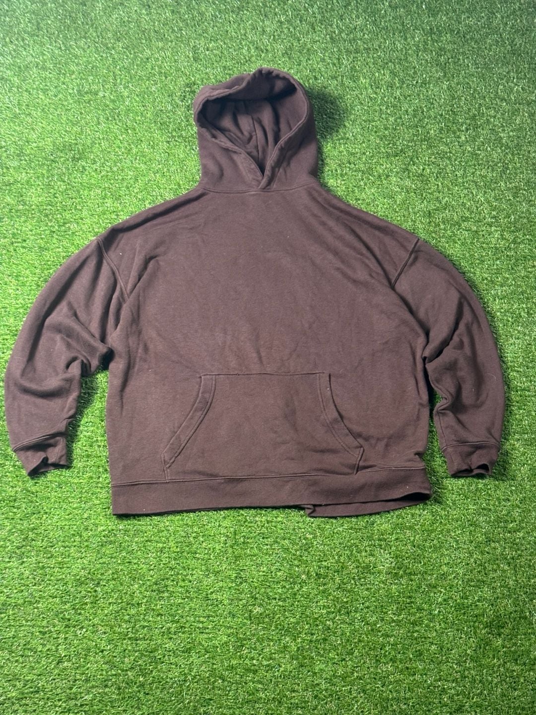 No Boundaries Oversized Blank Hoodie Brown 2