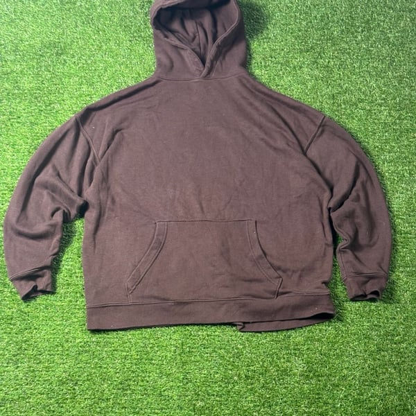 No Boundaries Oversized Blank Hoodie Brown