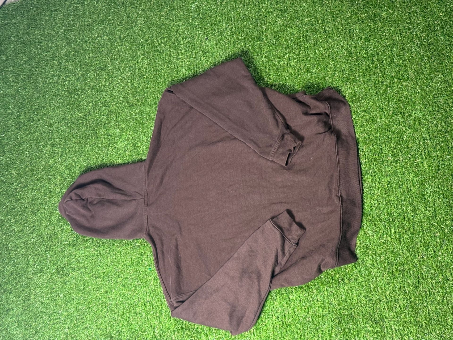 No Boundaries Oversized Blank Hoodie Brown 3