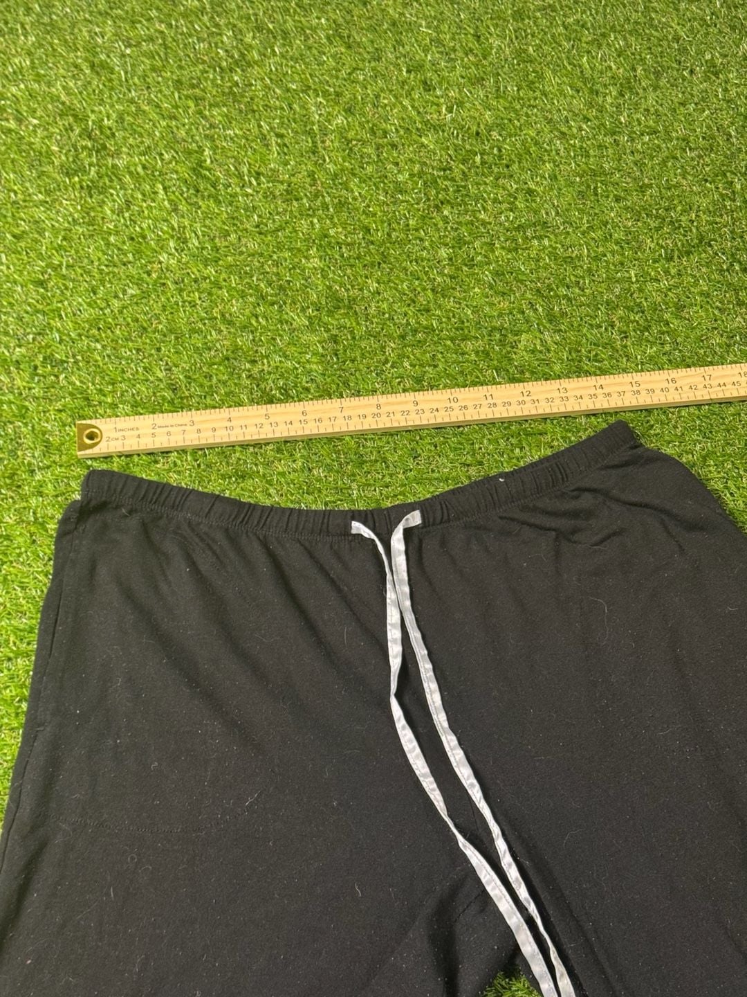 Flora Nikrooz Black Pajama Lounge Pants with Drawstring and White Piping Size M 8