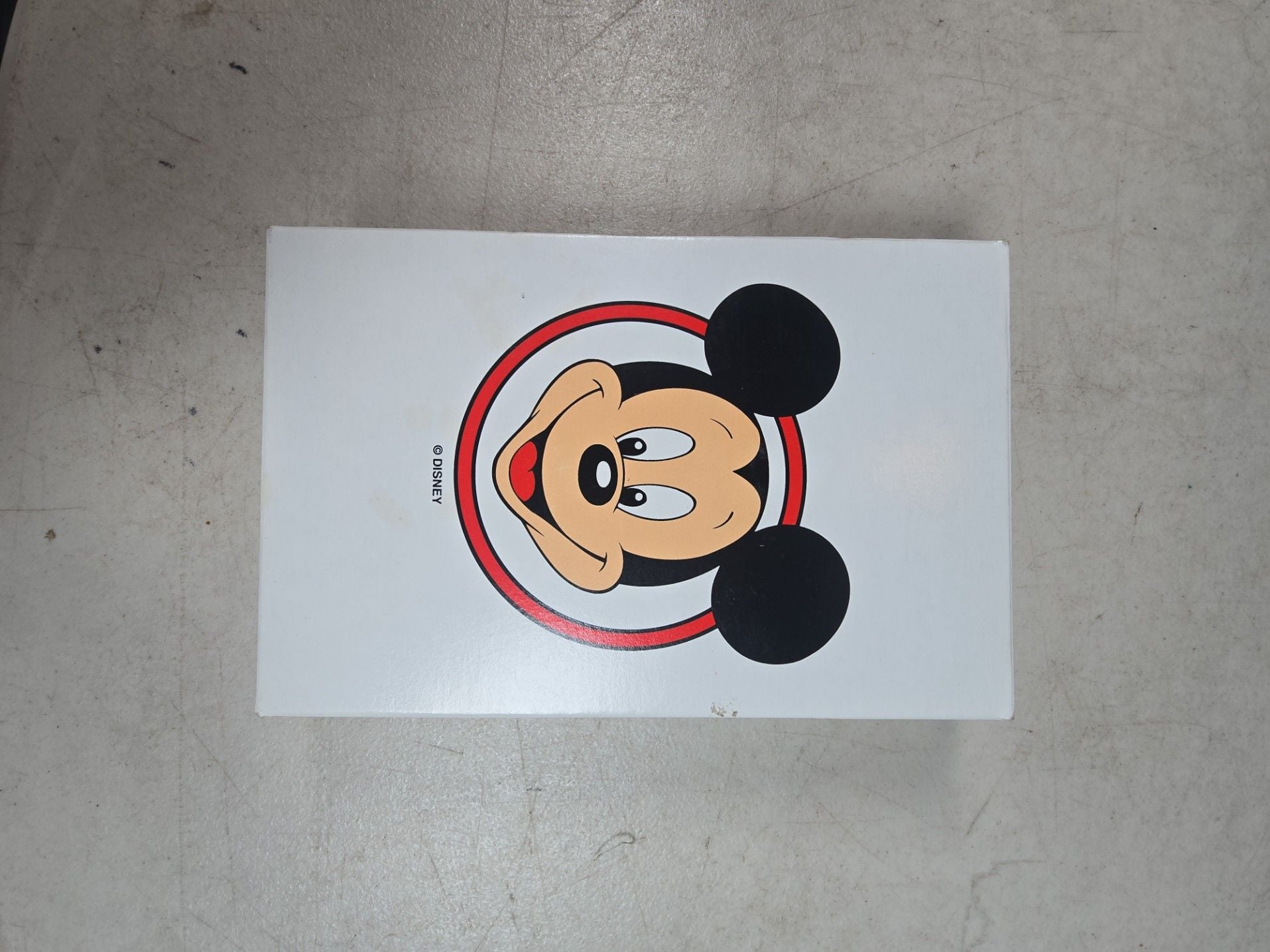 Disney Time Works Mickey Mouse White Ceramic Band Watch in Shaped Tin Box 5