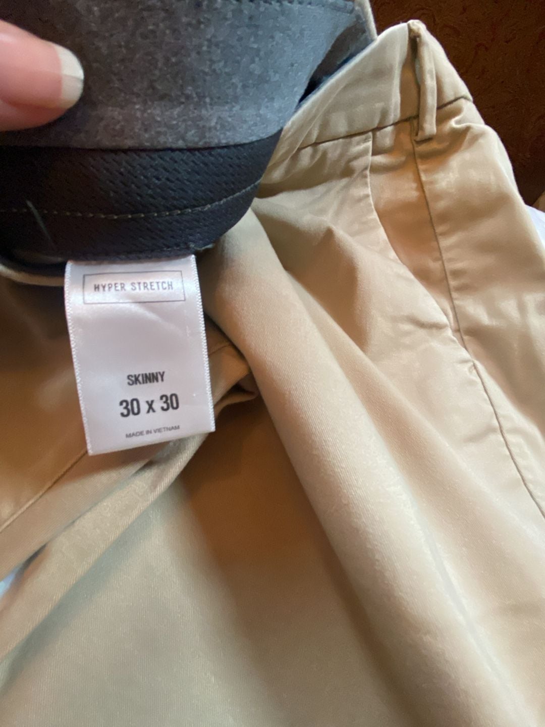 Express Hyper Stretch Skinny Chino Pants Tan Khaki 30x30 5
