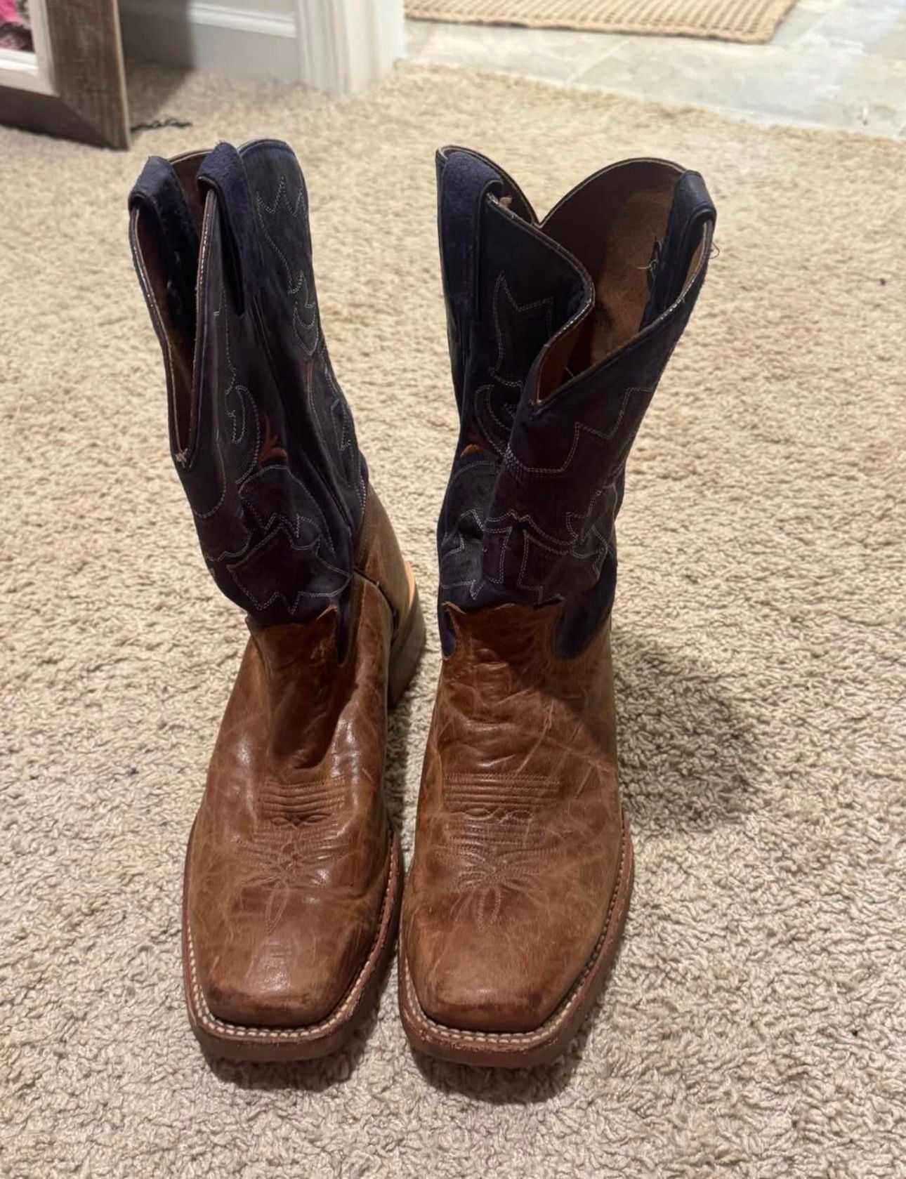 Tony Lama Boots Men's Socorro Honey Brown 4
