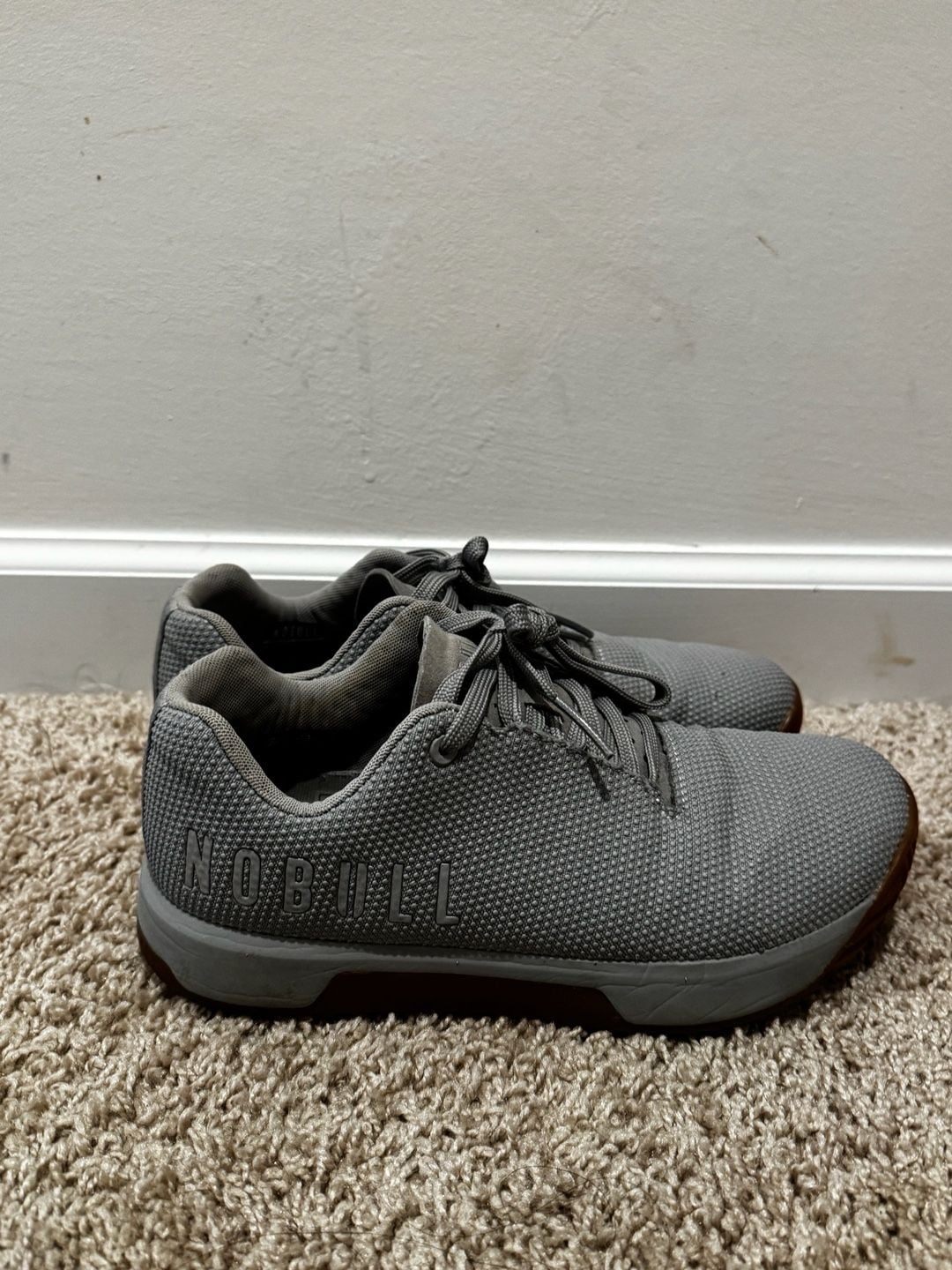 NoBull Grey Gum Trainer Athletic Shoes Crossfit Sneakers 5