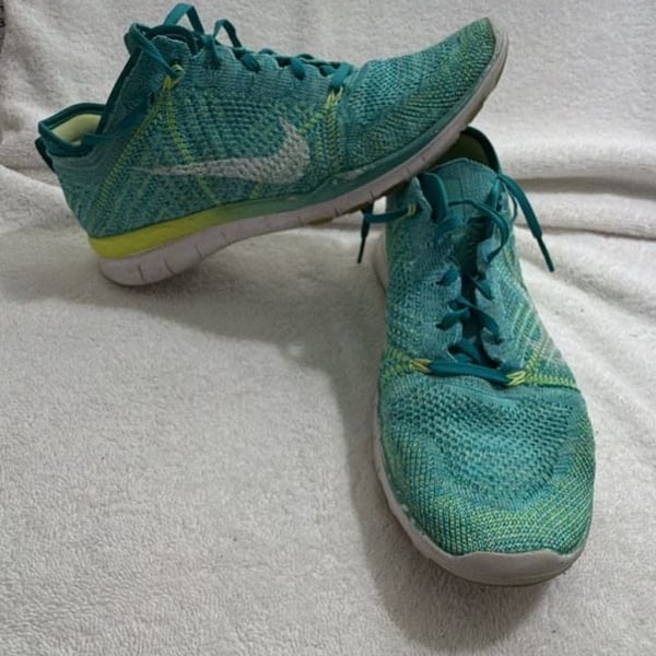 Nike Free TR Flyknit Women's Running Shoes Turquoise Green 718785-400