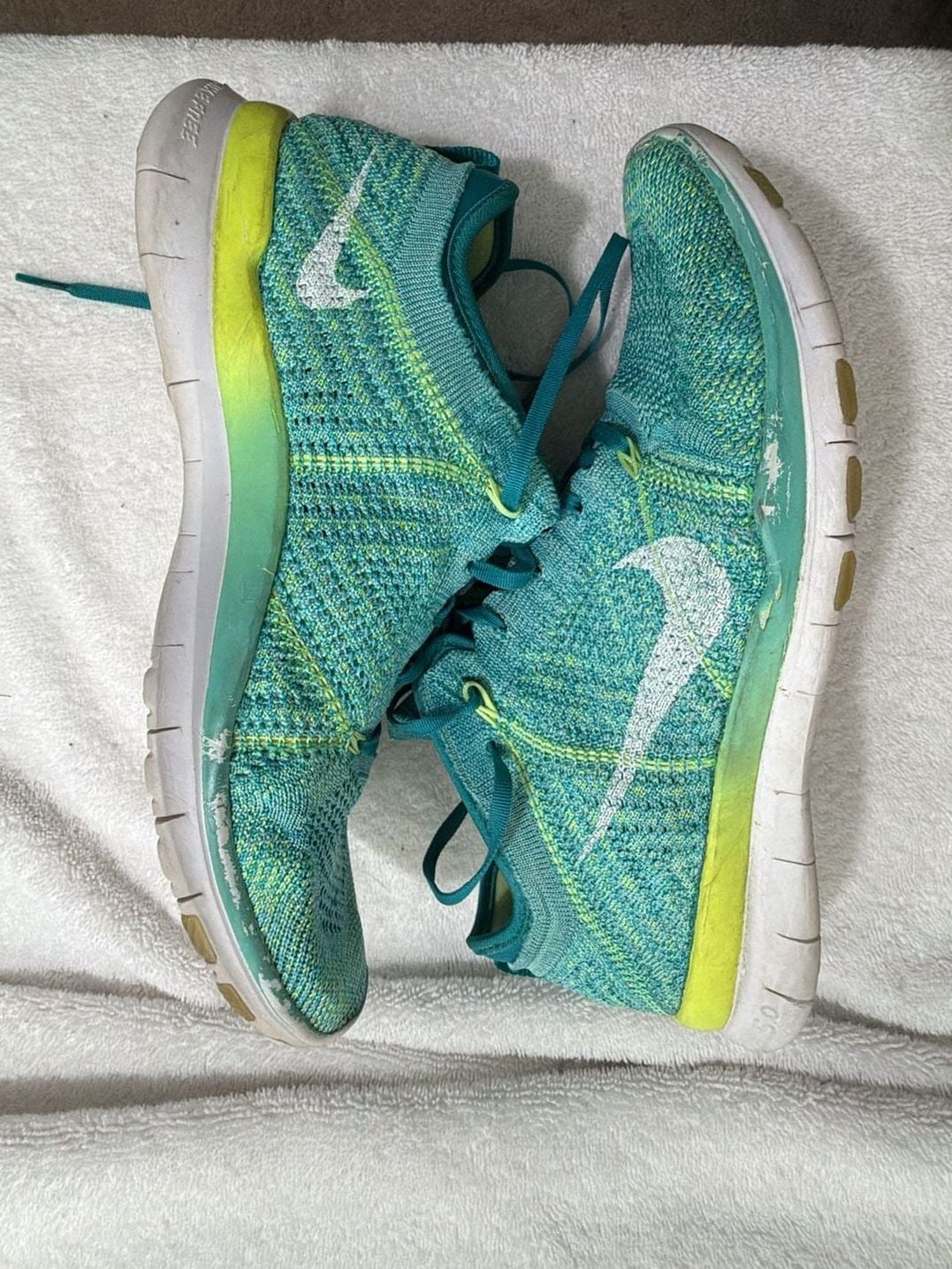Nike Free TR Flyknit Women's Running Shoes Turquoise Green 718785-400 5