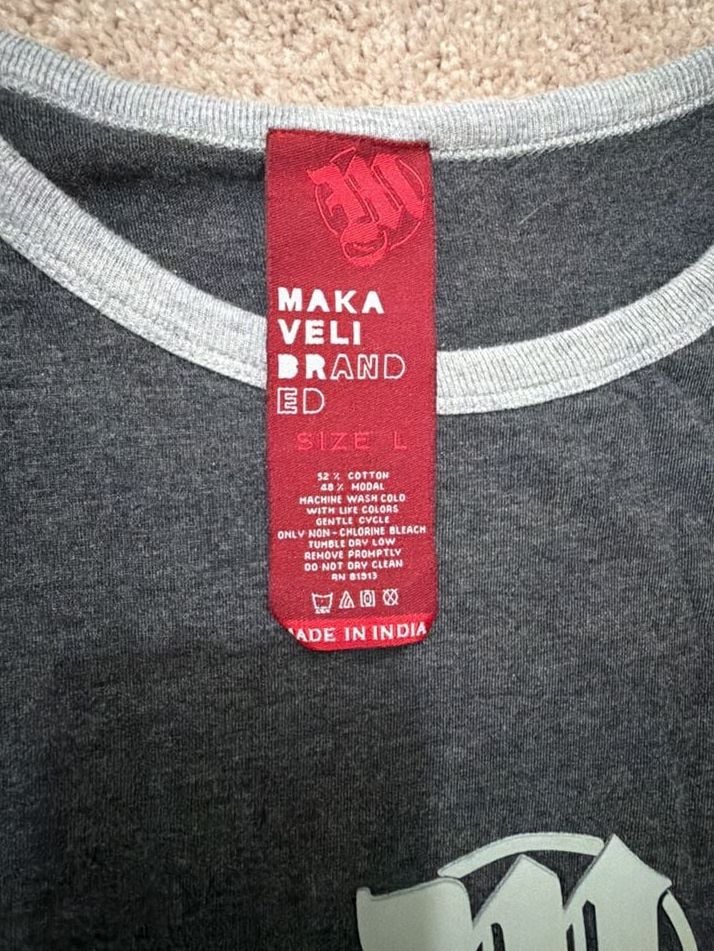 Makaveli Branded Gray Tank Top With M Logo Size L 5