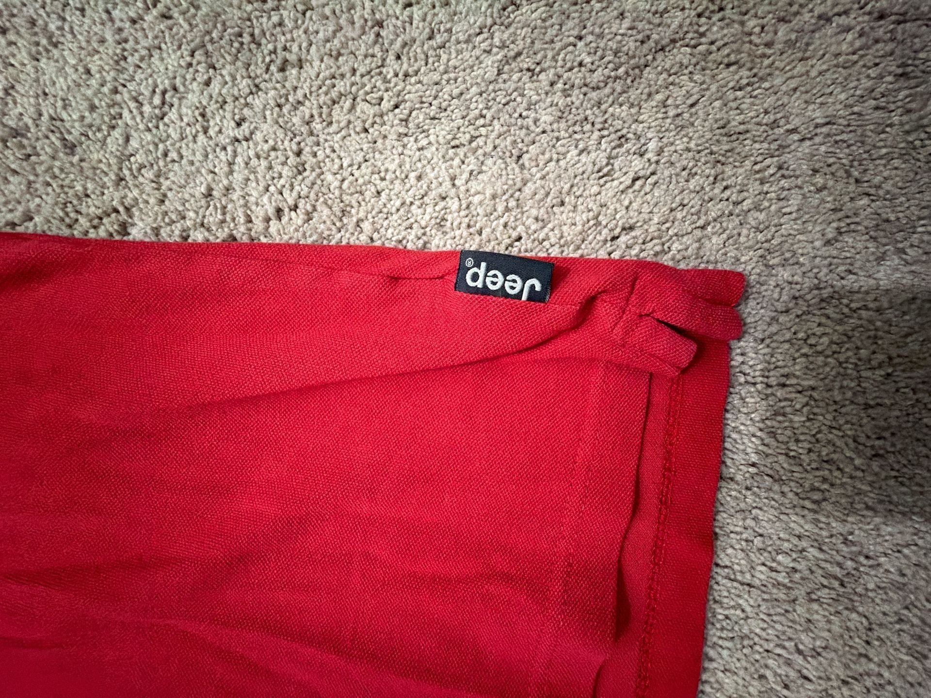 Jeep Since 1941 Men's Red Short Sleeve Polo Shirt Size M 5