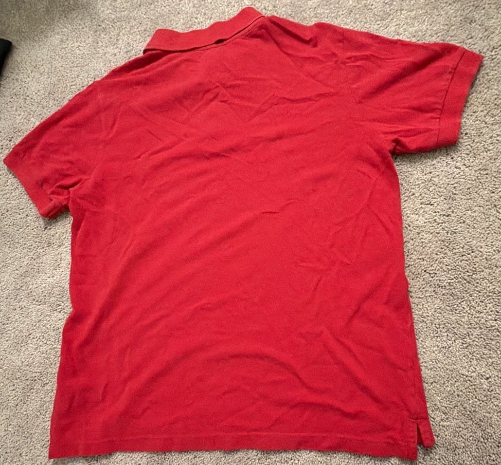 Jeep Since 1941 Men's Red Short Sleeve Polo Shirt Size M 7