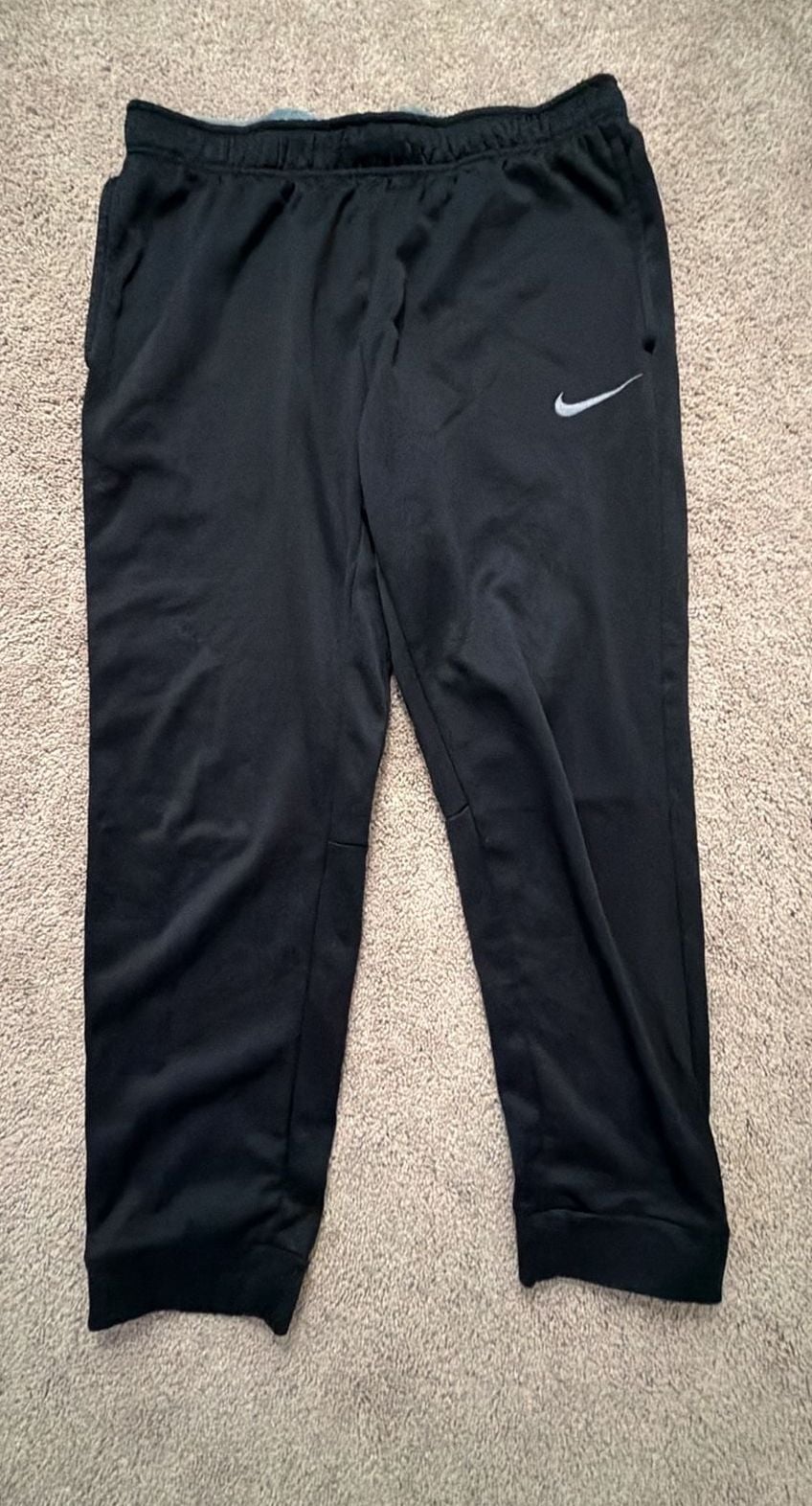 Nike Therma-FIT Fleece Jogger Sweatpants Black Mens Size Large 2