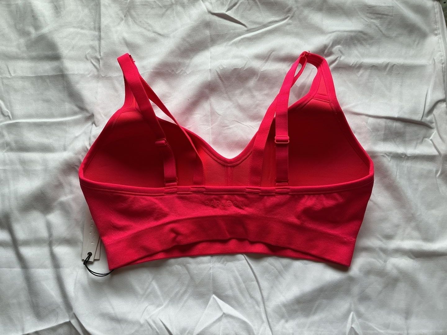 NWT Paragon Gym Brat Padded Contour Sports Bra Medium Hot Pink 3