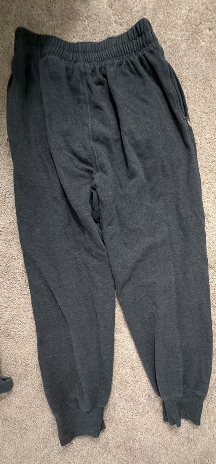 Reebok NFL Equipment Cincinnati Bengals Charcoal Fleece Zip Ankle Sweatpants XL 8