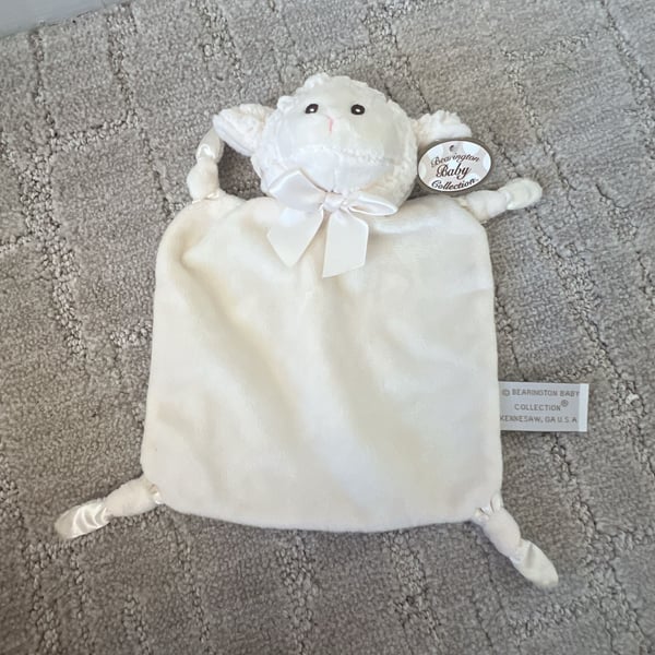 Bearington Baby Collection Wee Lamby Lamb Security Blanket Lovey Plush
