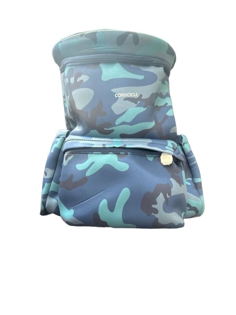 Corkcicle Lotus Pack Cooler Backpack Blue Camo 1