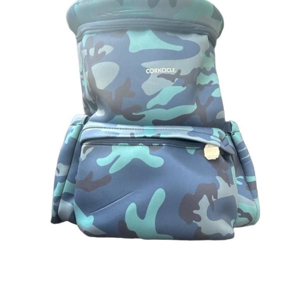 Corkcicle Lotus Pack Cooler Backpack Blue Camo