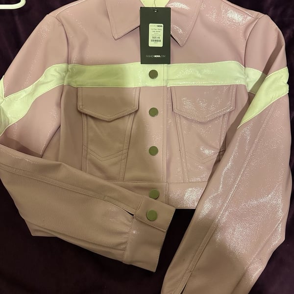 Fashion Nova x Cardi B I'm First, She's Last Jacket and Pants Set XS Lavender