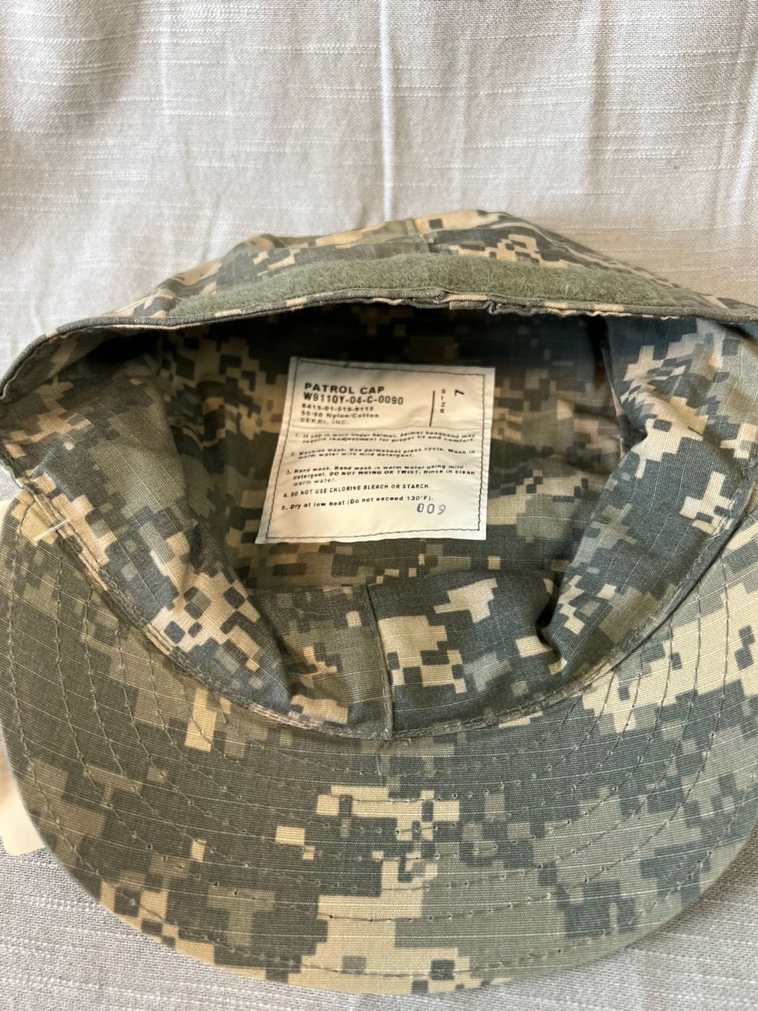 US Army ACU Digital Camouflage Patrol Cap Size 7 SEKRI INC 4